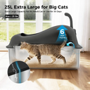 COMHOMA® XL Stainless Steel Cat Litter Box