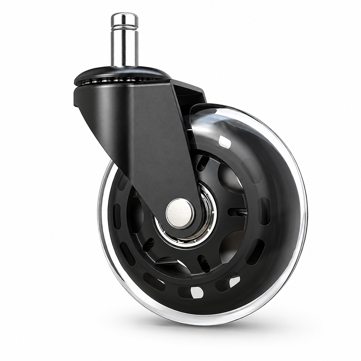 COMHOMA Office Chair Caster Wheels Replacement 3 Inch Roller Blade, Set of 5 Casters, CH512