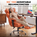 COMHOMA® Heavy Duty Big and Tall Office Chair, PU Leather 90°-150° Recline High Back 400LBS CH910
