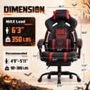 Halloween BONESQUAD Edition | Ergonomic Chair with Pillow & Footrest
