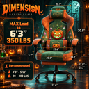 Halloween PUMPKIN ALCHEMIST Edition | Ergonomic Chair with Pillow & Footrest