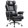 COMHOMA Big and Tall Office Chair with Lumbar Support & Adjustable Footrest GT205
