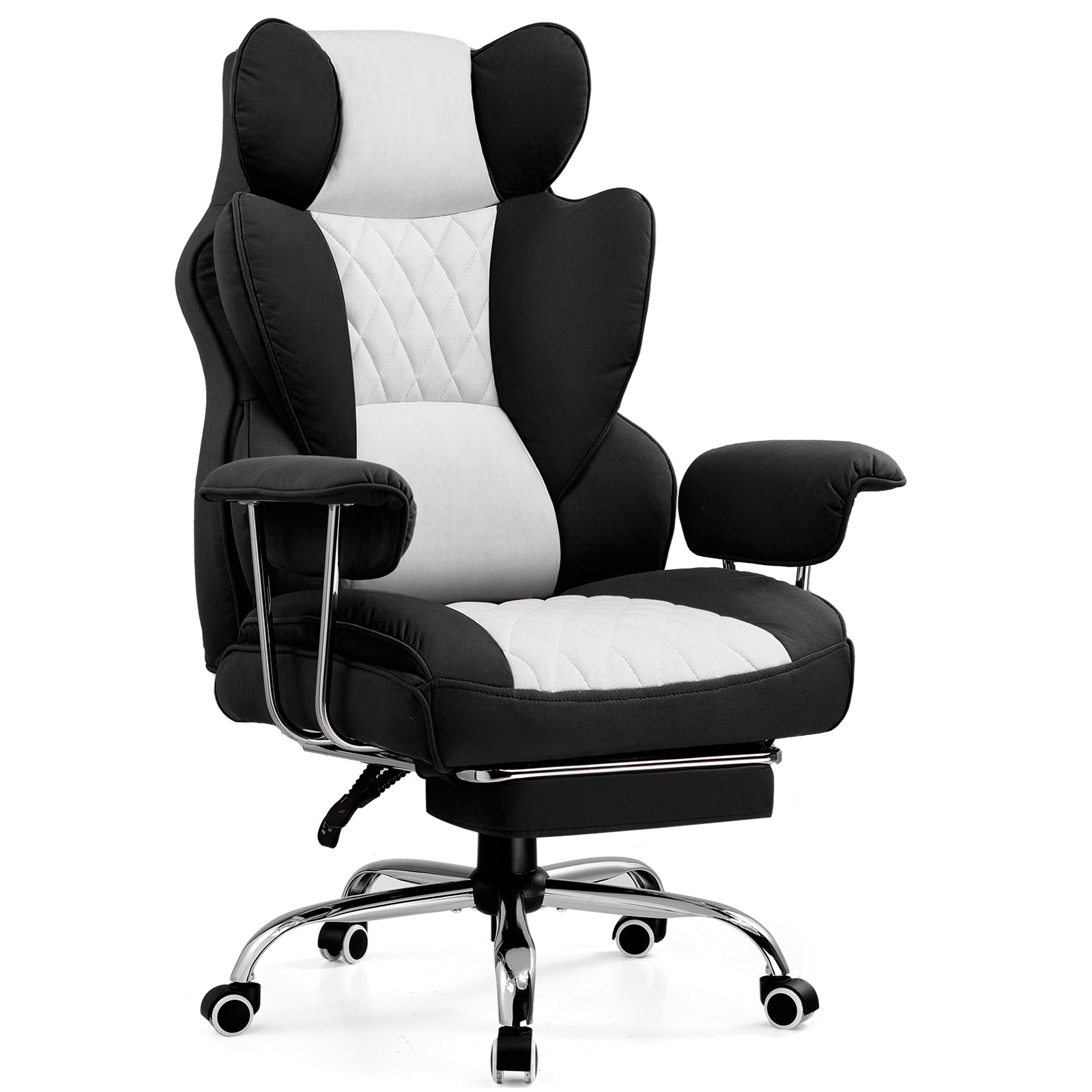 COMHOMA® Colorful Big and Tall Office Chair with Lumbar Support & Adjustable Footrest GT205