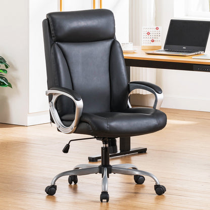 COMHOMA PU leather Executive Office Chair with Lumbar Back CH128N