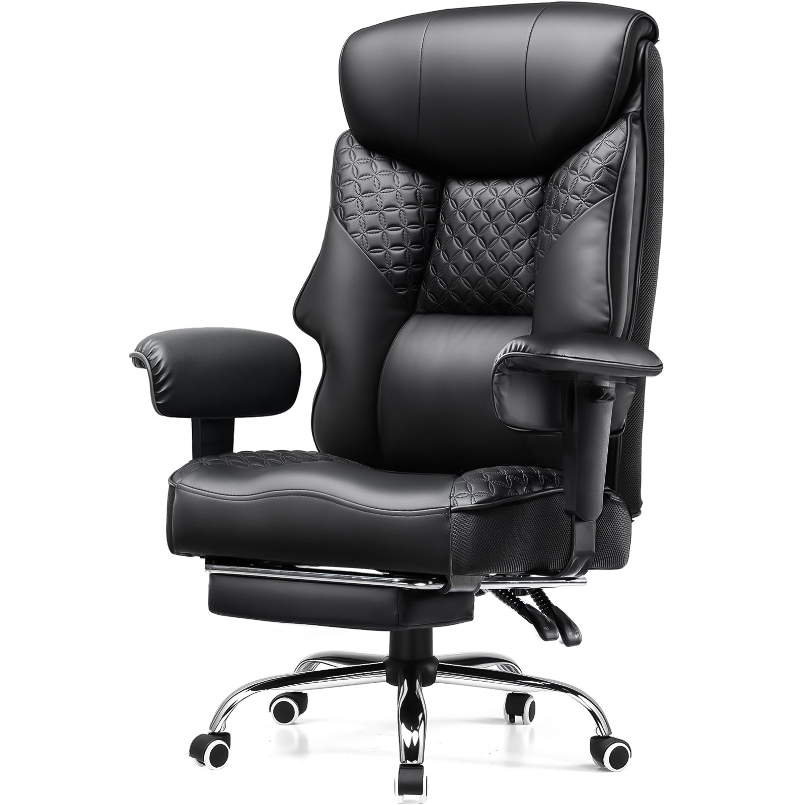 COMHOMA Big and Tall Office Chair 400lbs, 90°-150° Recline CH810