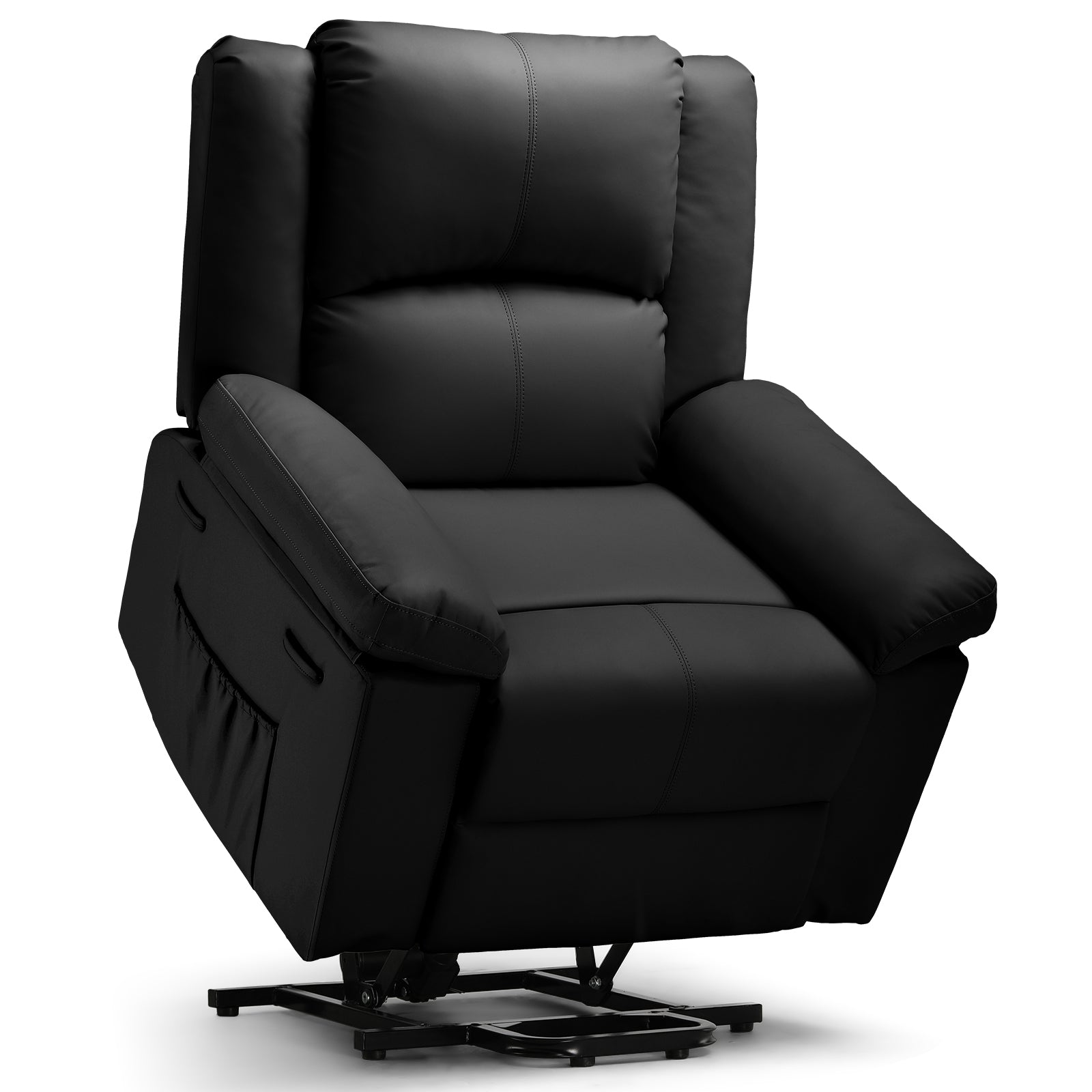 COMHOMA PU Power Lift Recliner with Massage & Heat H7135