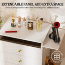 COMHOMA Small 3 in 1 Makeup Vanity Desk with Mirror and Lights B400