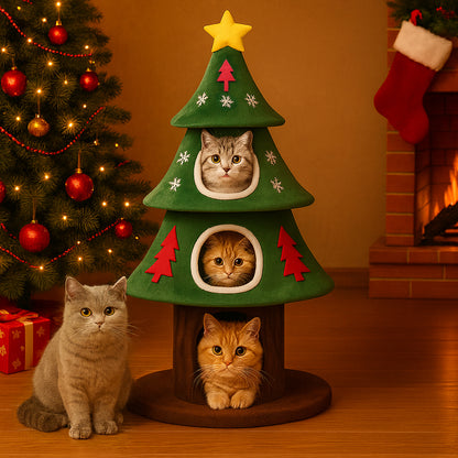 COMHOMA Christmas Cat Tree Tower PET01