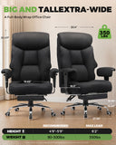 [Mid-Year Sale] COMHOMA Upgraded Big and Tall Office Chair 400LBS with Pillow & Adjustable Armrest CH510/CH511