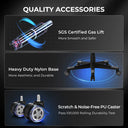 GTPLAYER Gaming Chair 350Lbs Heavy Duty Ergonomic Office Chair Lumbar Support GTF59-CH