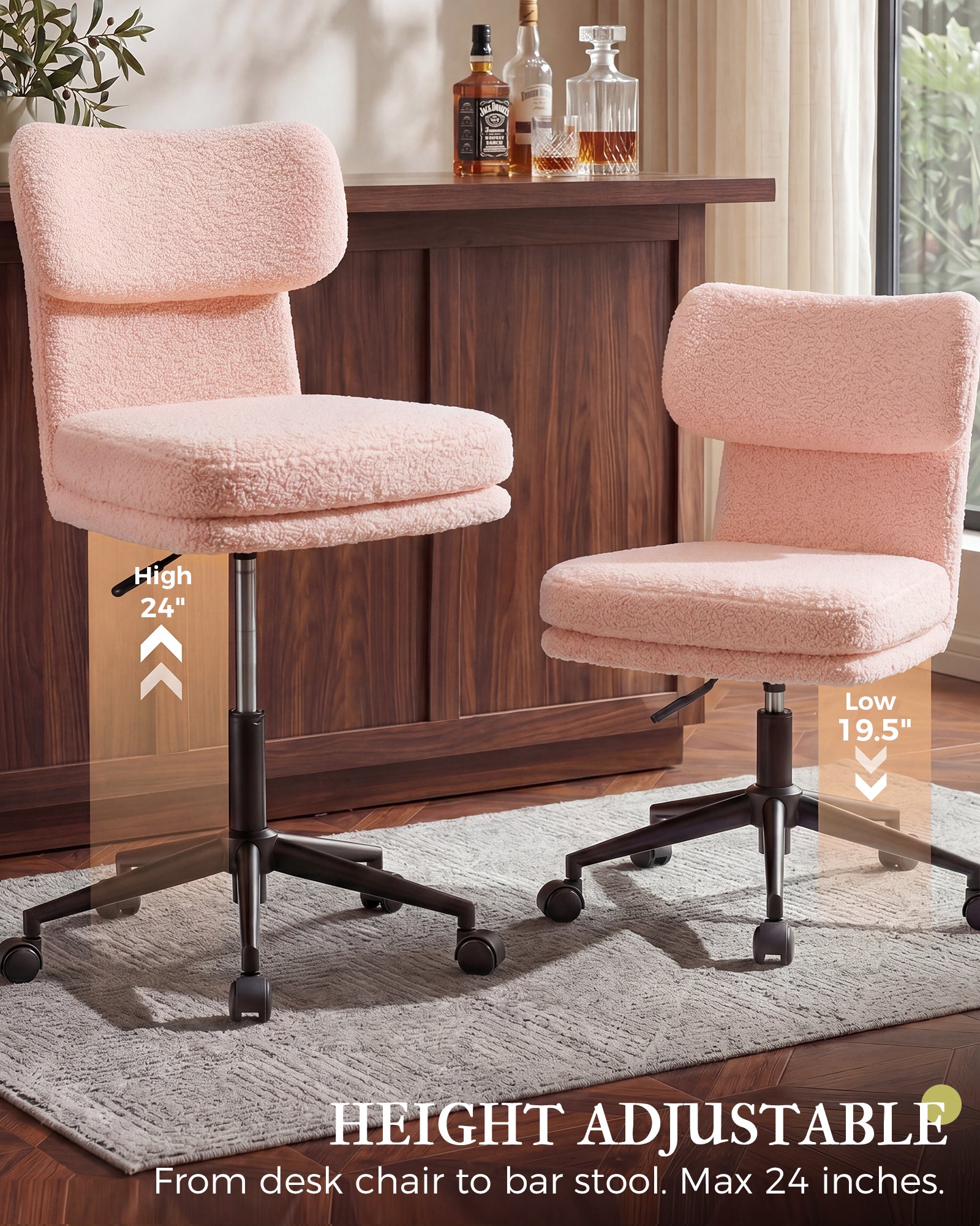 Mid Century Modern Office/Vanity/Dinning Chair CH400-Lucklife