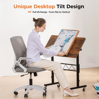 Standing Desk Adjustable Height & Tiltable Tabletop