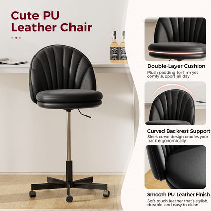 GTPLAYER Small Criss Cross Office Chair, Vanity Chair CH710