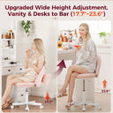 COMHOMA Small Criss Cross Office Chair, Vanity Chair CH710