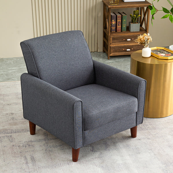 COMHOMA Single sofa chair for bedroom living room with four wooden legs-H309