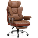 COMHOMA Big and Tall Office Chair with Lumbar Support & Adjustable Footrest GT205