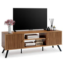 COMHOMA TV Stand, Mid Century Modern Entertainment Center for 55/60/65 Inch TVs H1001