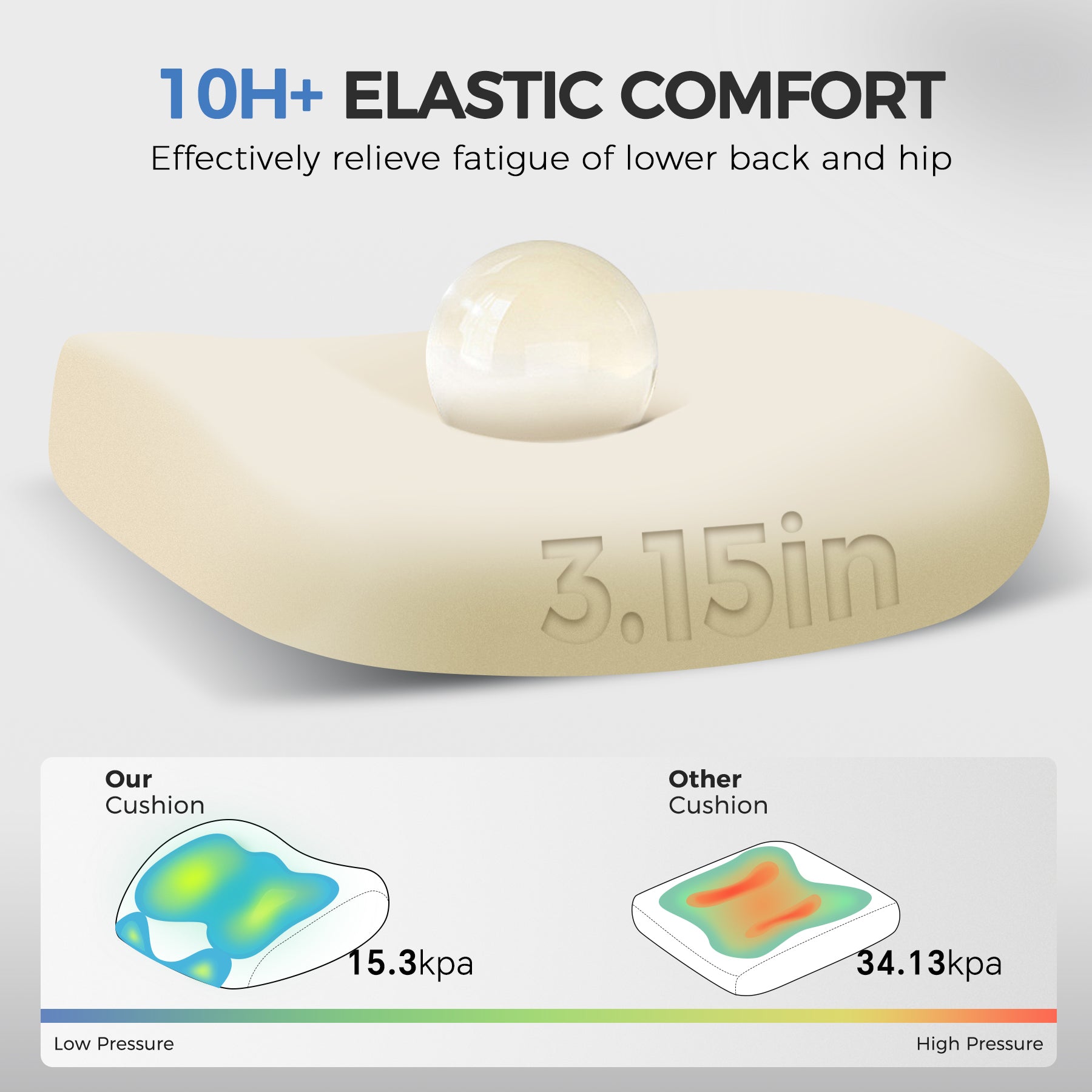 COMHOMA Mesh Office Chair Big and Tall 350 LBS CH226 (No Footrest)