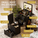 COMHOMA Small 3 in 1 Makeup Vanity Desk with Mirror and Lights B400