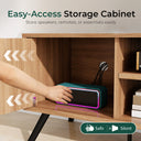 COMHOMA TV Stand, Mid Century Modern Entertainment Center for 55/60/65 Inch TVs H1001