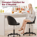 COMHOMA Small Criss Cross Office Chair, Vanity Chair CH710