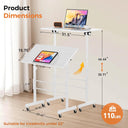 COMHOMA Small Adjustable Standing Desk & Tiltable Tabletop DH005