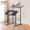 COMHOMA Small Adjustable Standing Desk & Tiltable Tabletop DH005