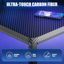 COMHOMA L Shaped Carbon Fiber Office & Gaming Desk DL001