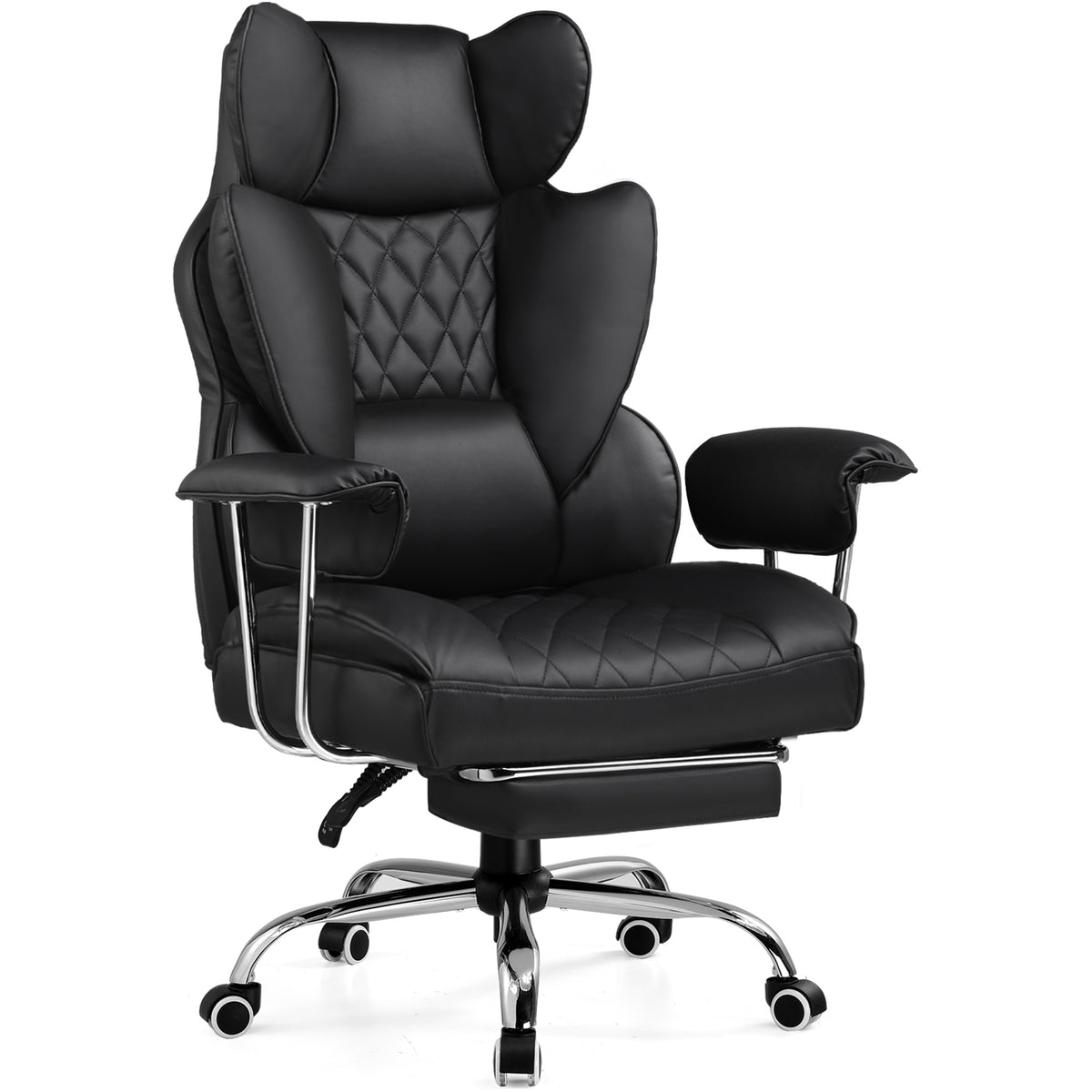 COMHOMA® Big and Tall Ergonomic Office Chair with Linkage Armrest & Wide Seat