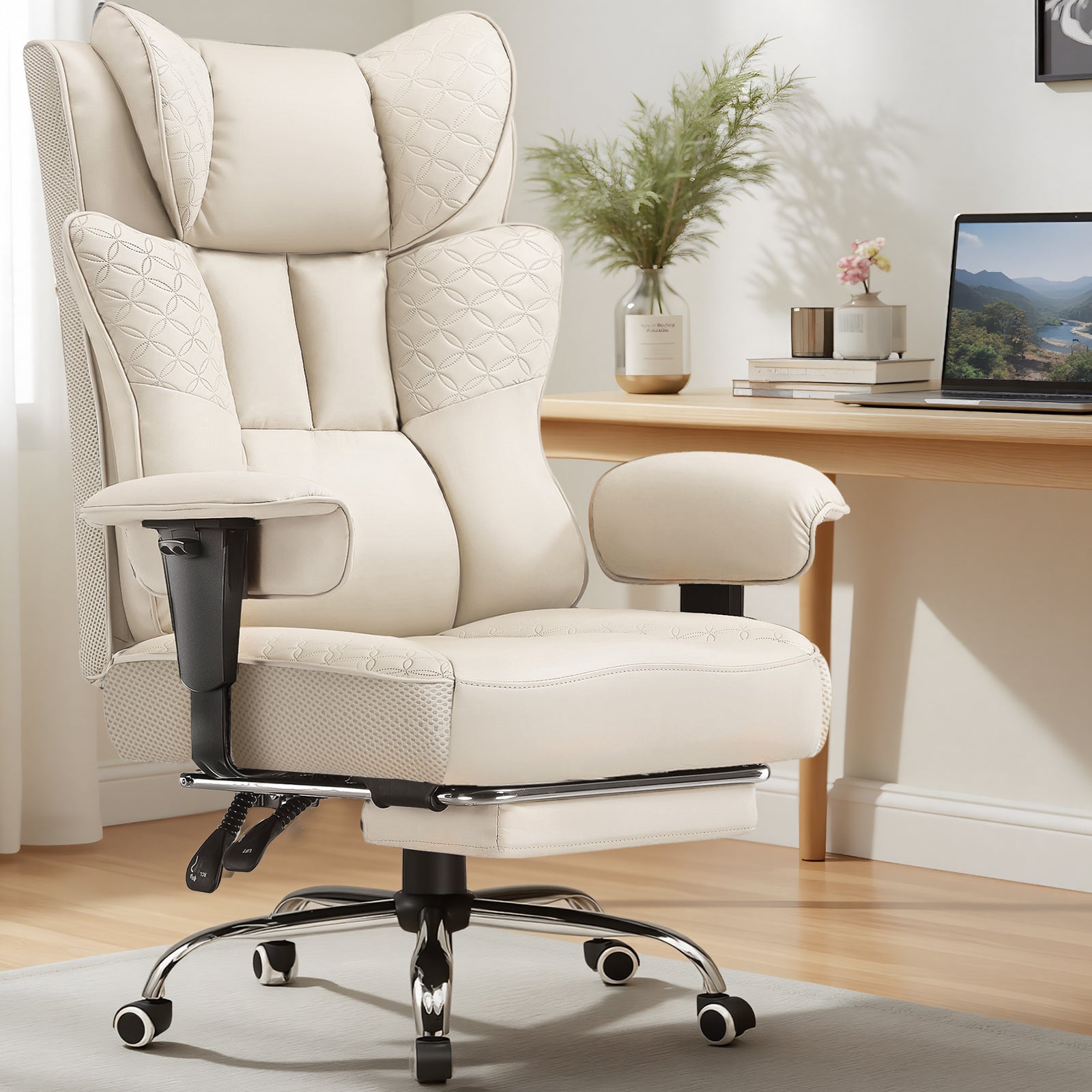 COMHOMA Big Headrest 400LBS Big and Tall Office Chair CH610