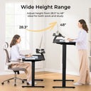 COMHOMA Electric Height Adjustable Desk with Drawers DTS118
