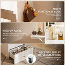 COMHOMA Small 3 in 1 Makeup Vanity Desk with Mirror and Lights B400