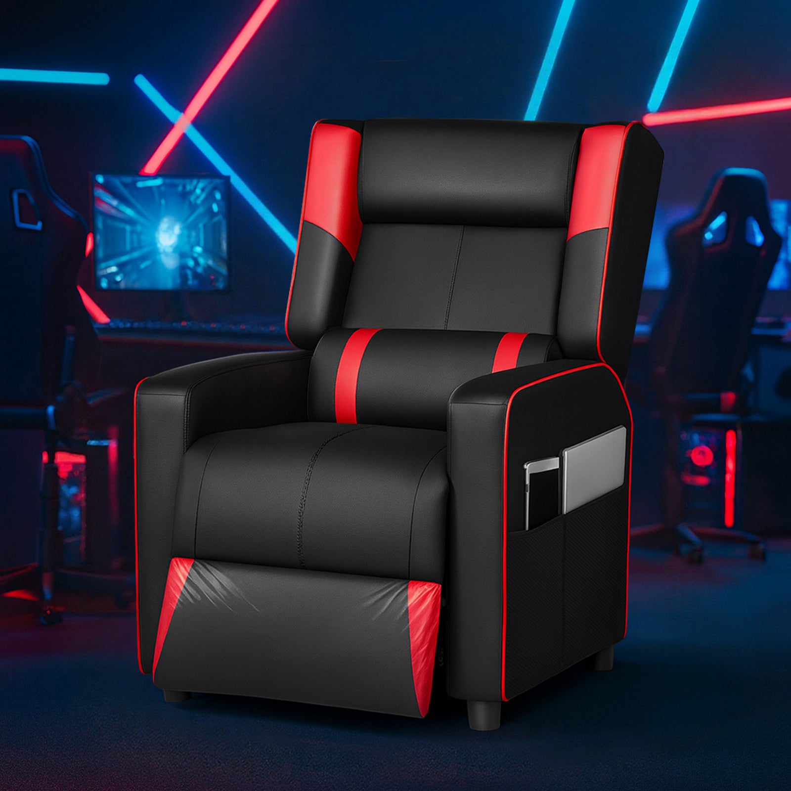 GTPLAYER® Gaming Massage Recliner with Bluetooth Speakers GT208M