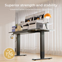 COMHOMA Electric Height Adjustable Desk with Drawers DTS118