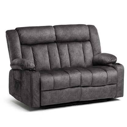 COMHOMA Recliner with Swivel, Massage & Heat H1148