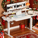 COMHOMA Electric Height Adjustable Desk with Drawers DTS118