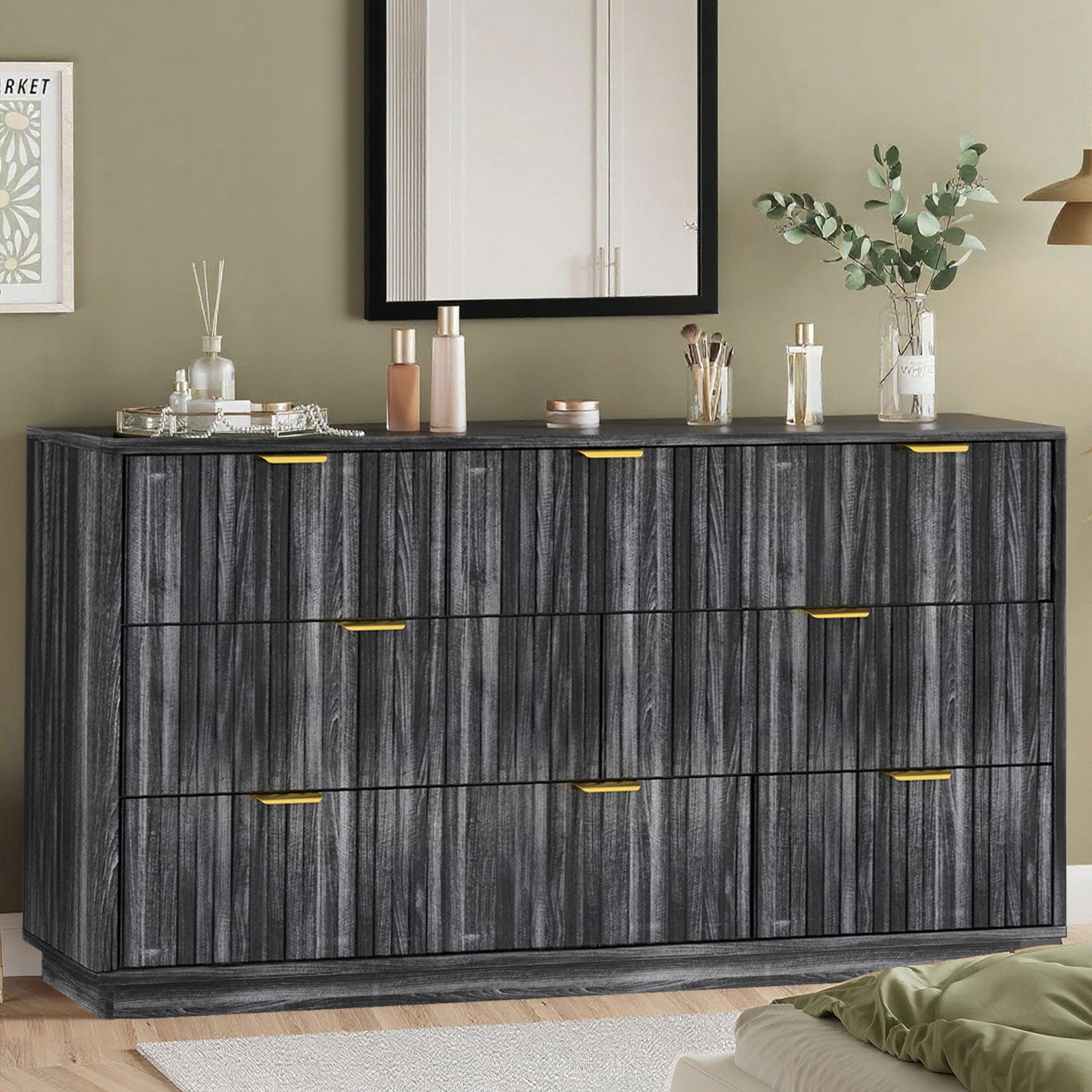 COMHOMA Buffet Sideboard Cabinet with 6/8 Drawers