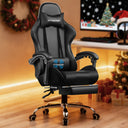 GTPLAYER Gaming Chair with Footrest and Lumbar Support, Height Adjustable GT800A