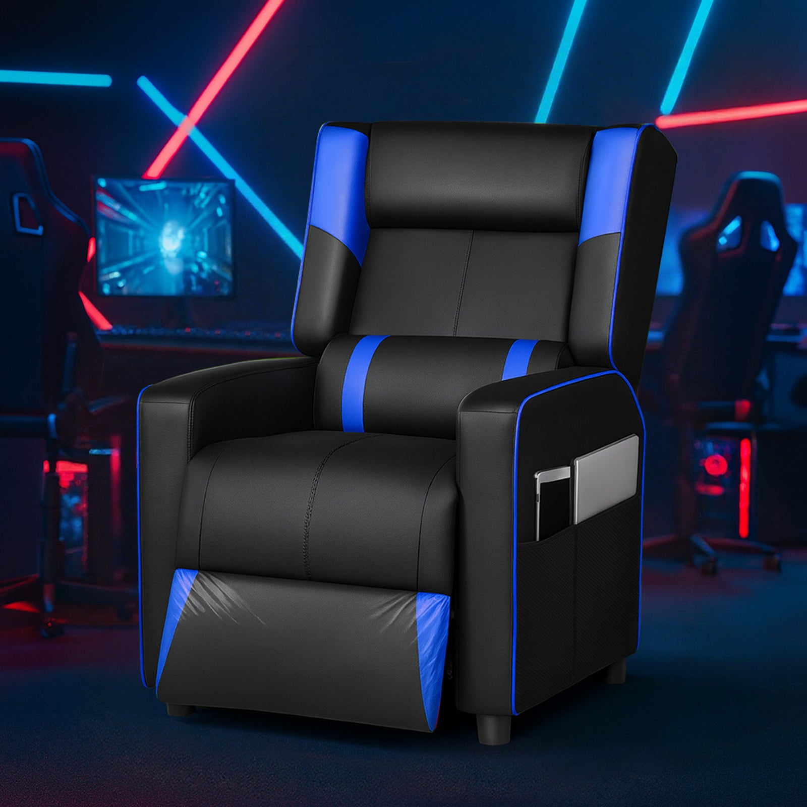 GTPLAYER® Gaming Massage Recliner with Bluetooth Speakers GT208M