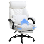 COMHOMA Executive Chair High-Back PU Leather Office Chair with Footrest