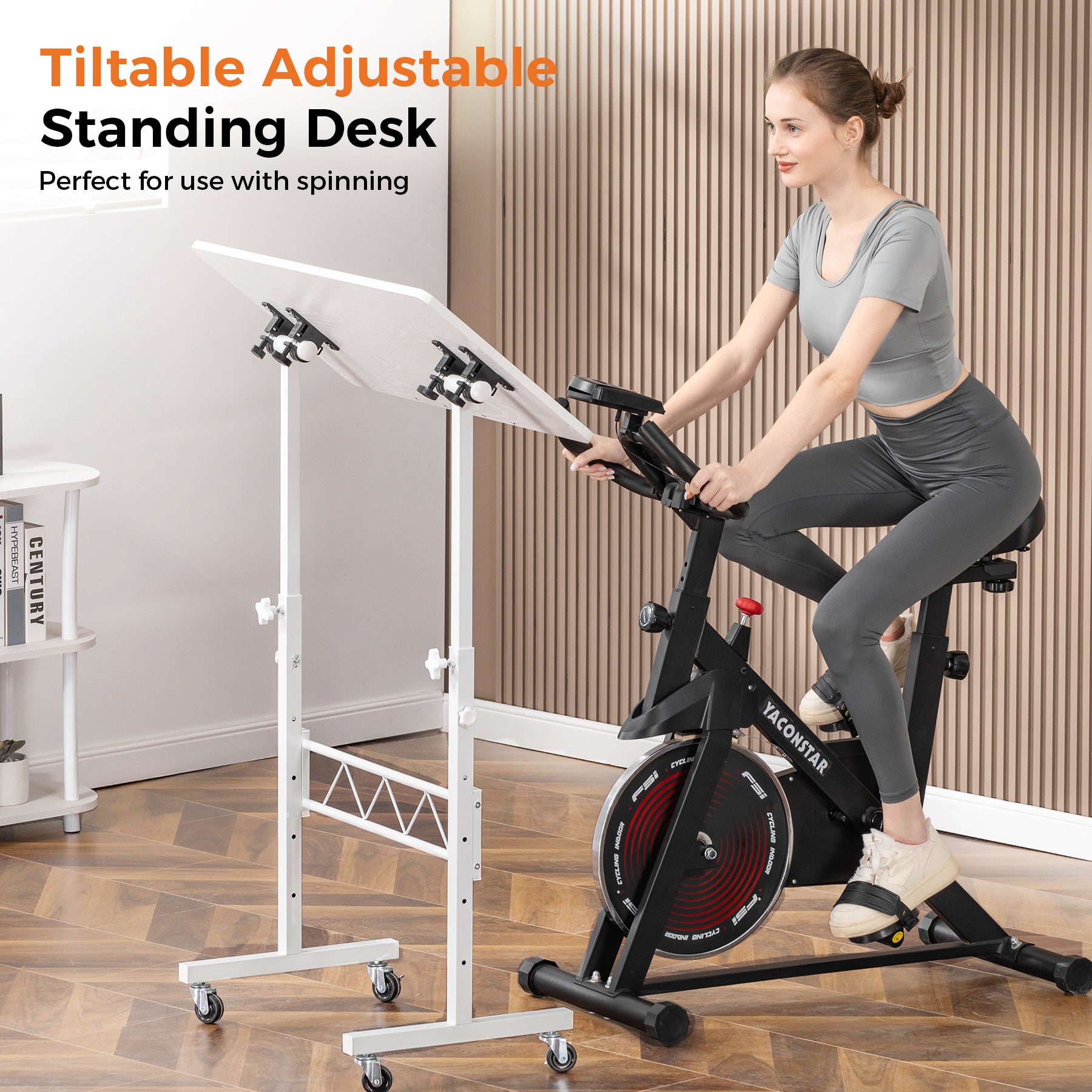 Standing Desk Adjustable Height & Tiltable Tabletop