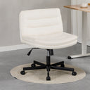 COMHOMA Armless Adjustable Criss Cross Vanity Computer Chair CH310