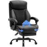 COMHOMA Executive Chair High-Back PU Leather Office Chair with Footrest