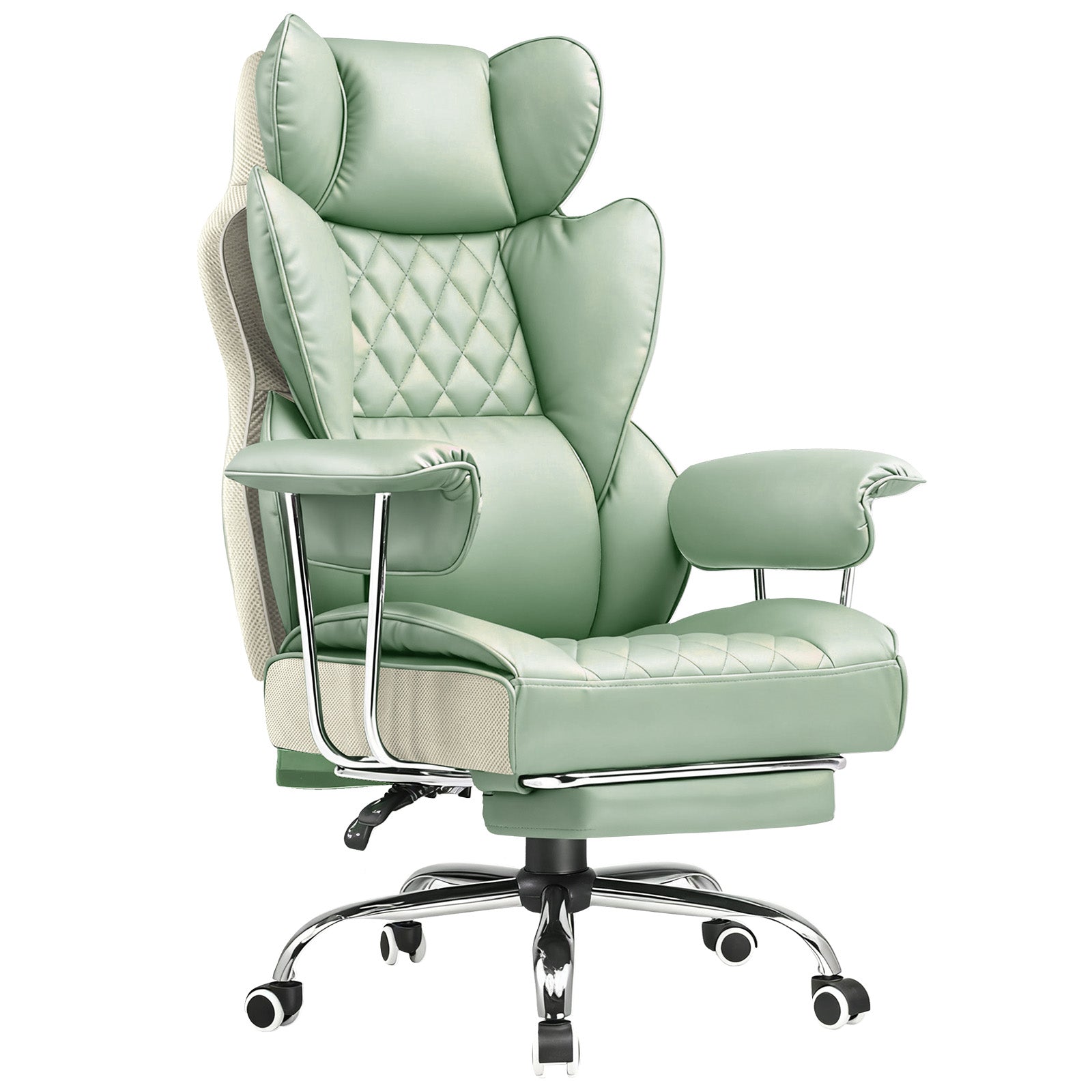 COMHOMA Colorful Big and Tall Office Chair with Lumbar Support & Adjustable Footrest GT205