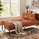 COMHOMA 72“ Convertible Futon Sofa Bed with Adjustable Backrest B001