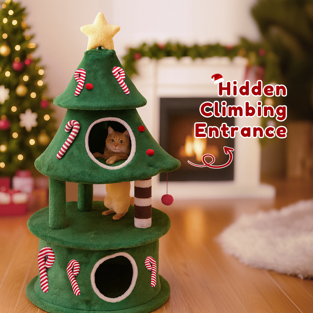COMHOMA® Christmas Cat Tree Tower PET-XMAS