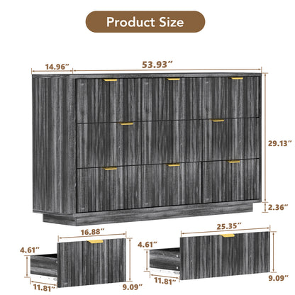 COMHOMA Buffet Sideboard Cabinet with 6/8 Drawers