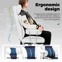 COMHOMA Big and Tall Office Chair with Lumbar Support & Adjustable Footrest GT205