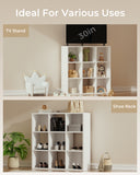 6/8/9 Cubes Wood Storage Organizer with Open Back and Removable Back Panels B3001-LUCKLIFE