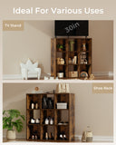 6/8/9 Cubes Wood Storage Organizer with Open Back and Removable Back Panels B3001-LUCKLIFE